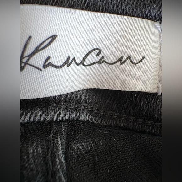 KanCan Charcoal Frayed Ankle Jeans - Picture 2 of 5